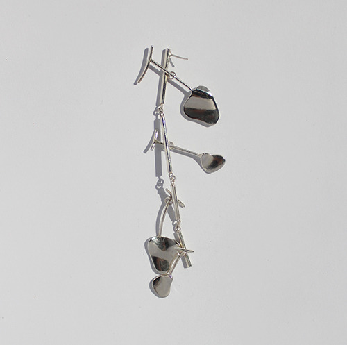 silver mobile earring