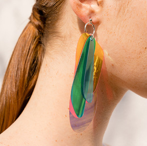 Overlay color Earring (one point)