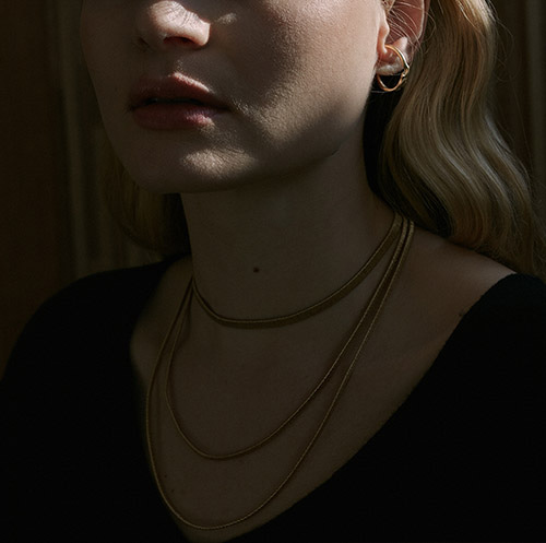 &#039;THE HOOP&#039; 10 necklace (A/B/C)